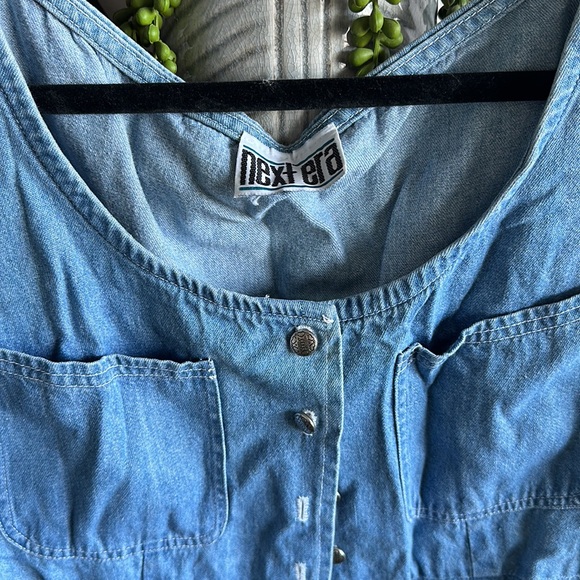 Vintage next era button up jean dress - Picture 3 of 3